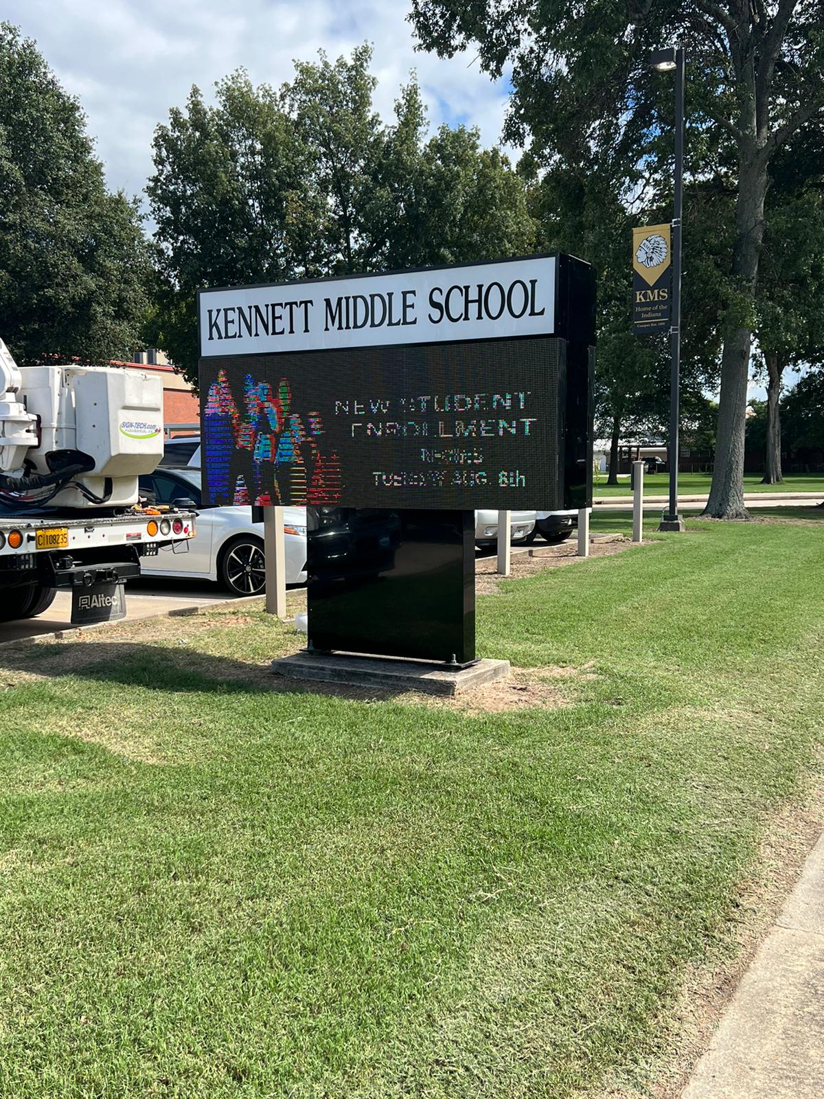kennet middle school digital sign