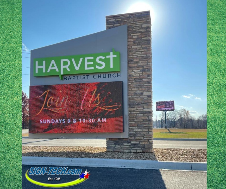 Harvest church Digital onsite sign