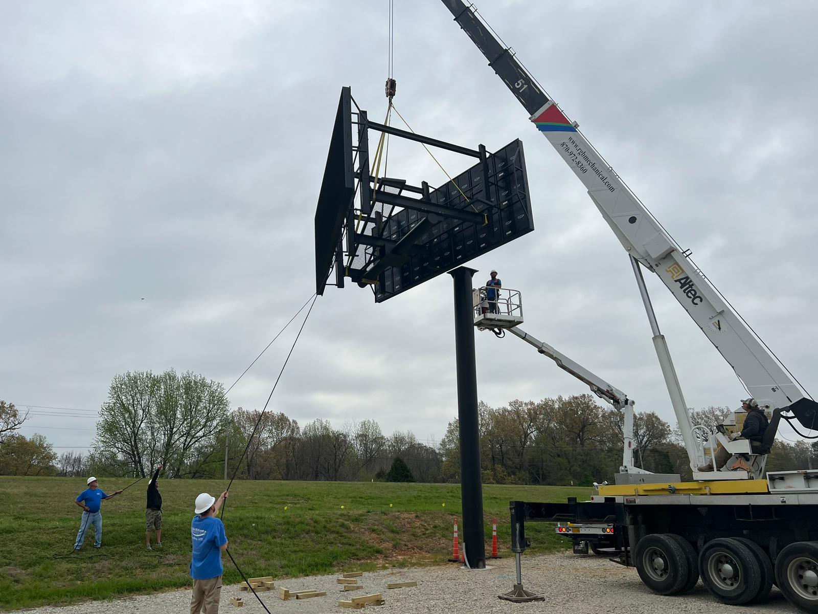 billboard installation