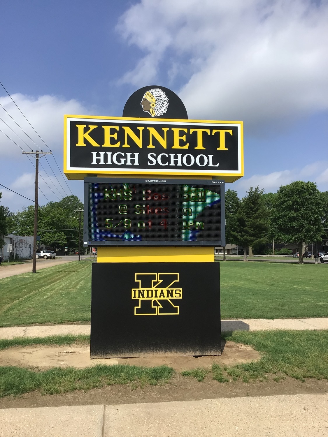 kennett high school digital sign