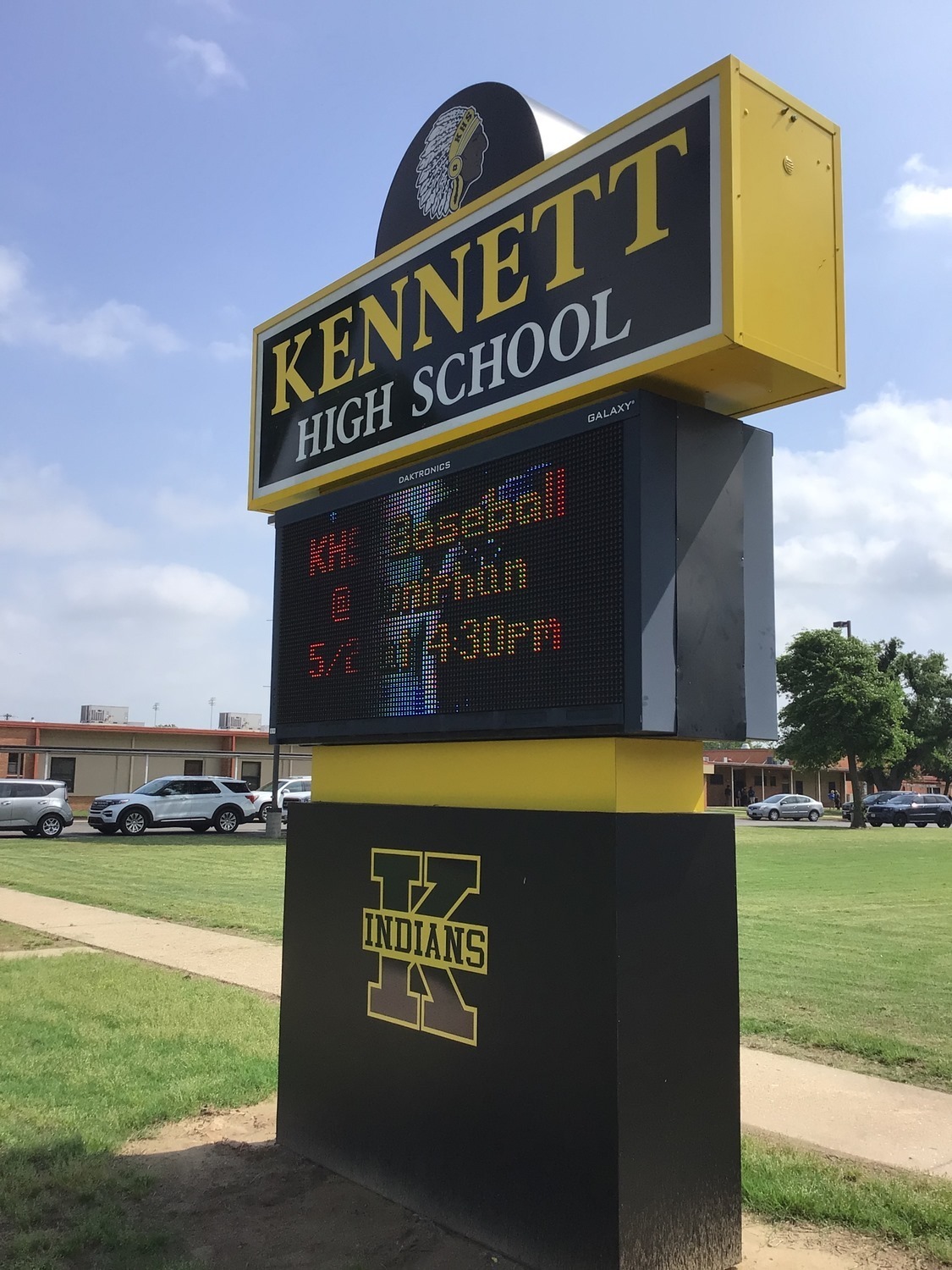 kennett high school digital sign