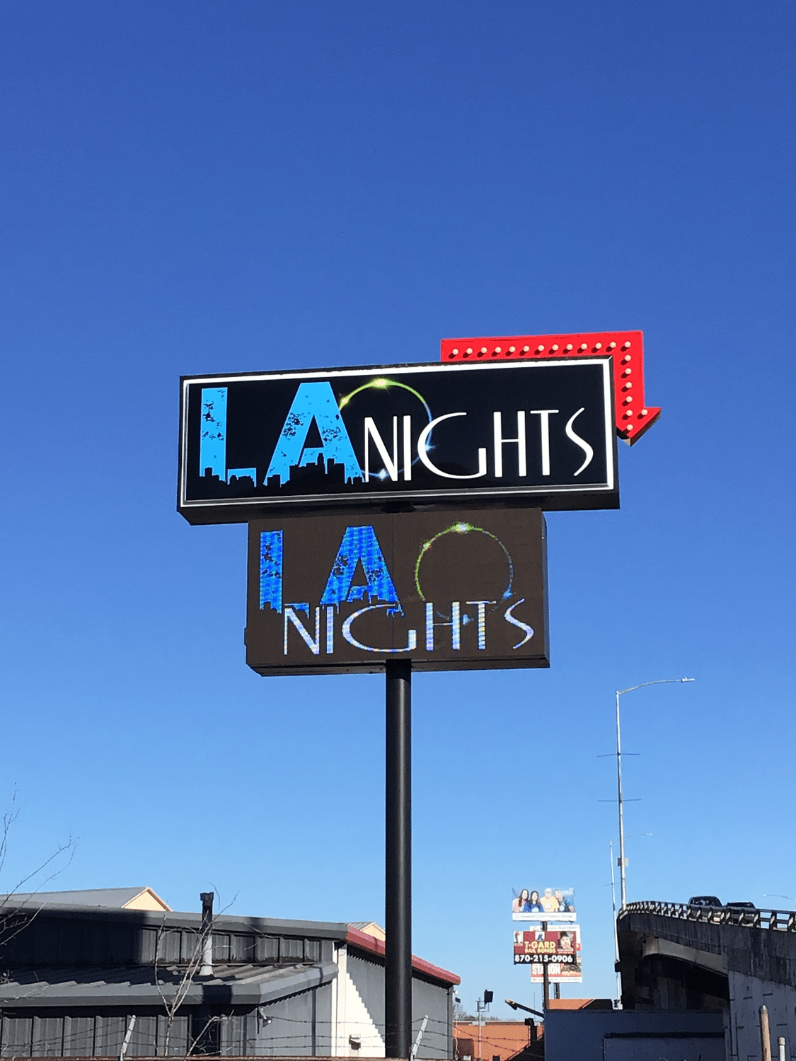 LA Nights sign