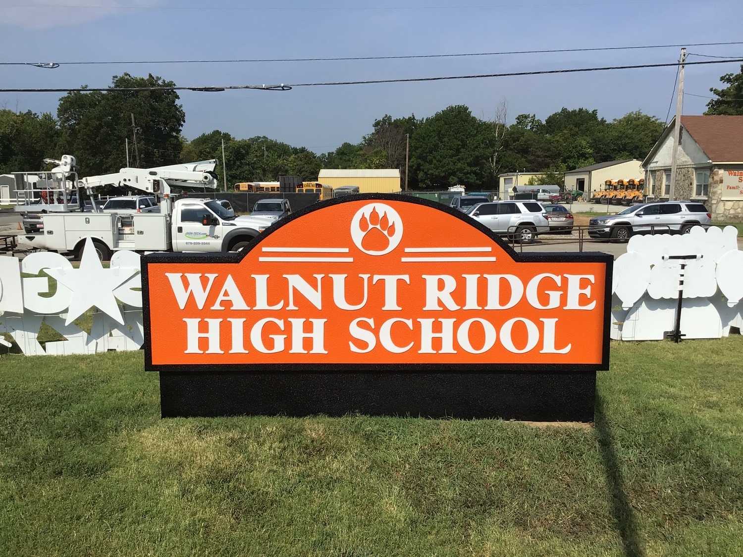 walnut ridge high school sign