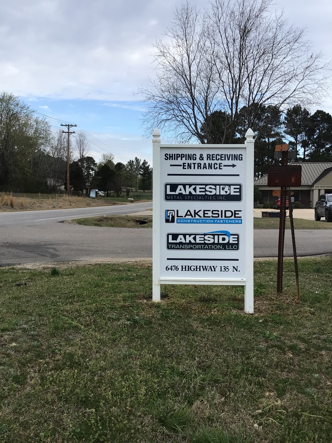 shipping and receiving sign